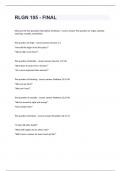 RLGN 105 - FINAL question n answers graded A+