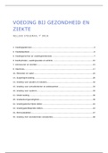 Goede samenvatting 'Voeding bij gezondheid en ziekte'