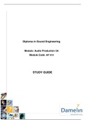 Audio Production 3A