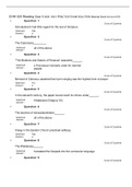 CHHI 520 Reading Quiz 4 2020 -2021 PRACTICE EXAM SOLUTION Attempt Score 44 out of 50