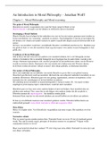 Uitgebreide samenvatting An Introduction to Moral Philosophy - Wolff