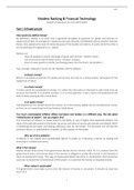 [Q+A] Modern Banking and Financial Technology