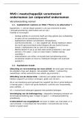 Samenvatting deel 9 ethisch ondernemen