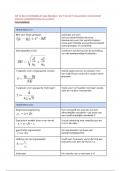 Statistische modellen 2 - overzicht van alle formules + modellen